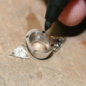 Prong placement is critical to making a ring beautiful.