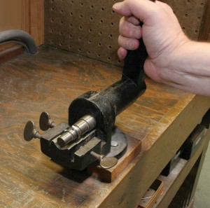 You may be lucky enough to find a cast iron shank bender like this one on an Internet auction site.