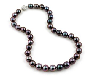 Aubergine Tahitian pearl strand by Baggins, Inc.