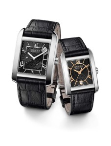 Gucci Handmaster Automatic with sun-brushed finish rectangular dial.