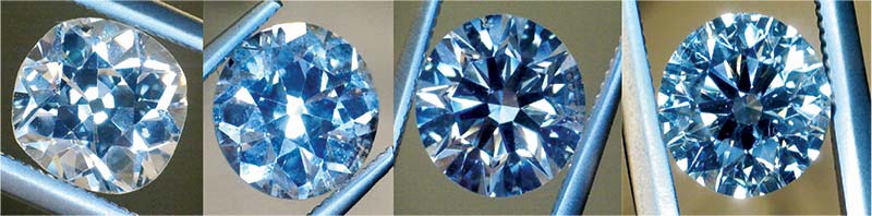 This diamond began as a 1.757-carat J/K SI1 old-mine cut that was recut to a 1.423-carat H SI1 round brilliant.