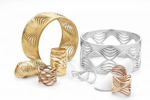 Kwabena Abeney of Burnaby, B.C., earned first in the fashion/bridge jewellery collection category with her ‘Wave’ collection.