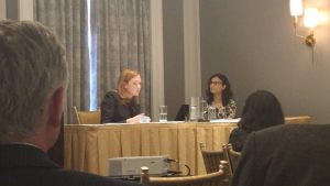 Lucara Diamond CEO Eira Thomas participates in a ‘fireside chat’ with Alisha Hiyate, editor of Diamonds in Canada magazine.