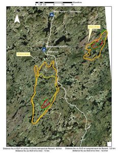 A recent forest fire in Québec caused the Renard diamond mine to temporarily suspend operations. Pictured above is the affected area. Image courtesy MERN