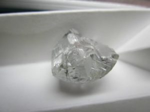 This 46-carat white diamond comes from Firestone Diamonds’ Liqhobong Mine in Lesotho, Southern Africa. Photo courtesy Firestone Diamonds