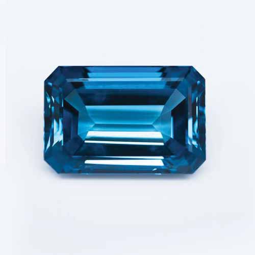 This 73-carat London blue topaz could be a possible alternative to sapphire.