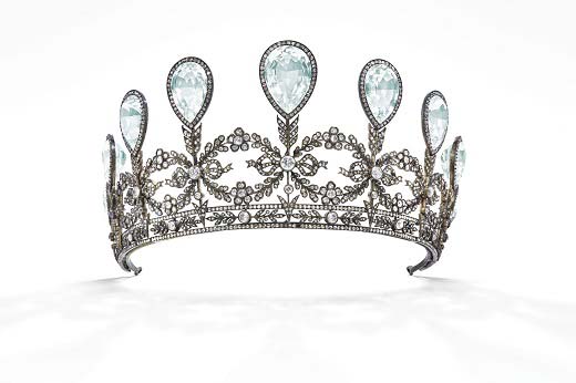 An aquamarine and diamond tiara once owned by Princess Alexandra of Hanover and Cumberland is set to be auctioned at Christie’s Magnificent Jewels sale in Geneva.