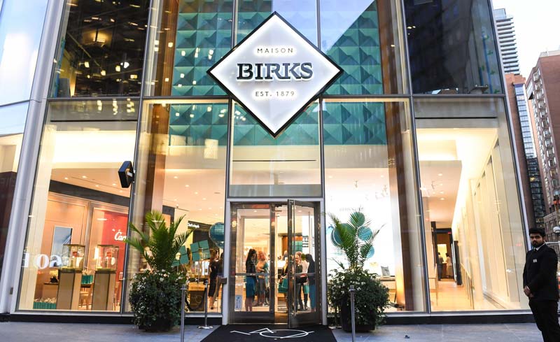 Birks’ Toronto flagship store, located at the corner of Bay and Bloor Streets.