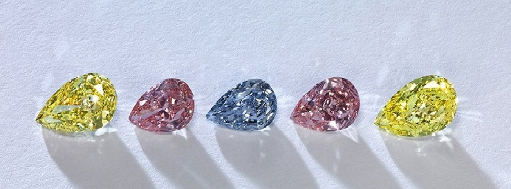 Coloured diamonds have appreciated 77 per cent in the past decade.