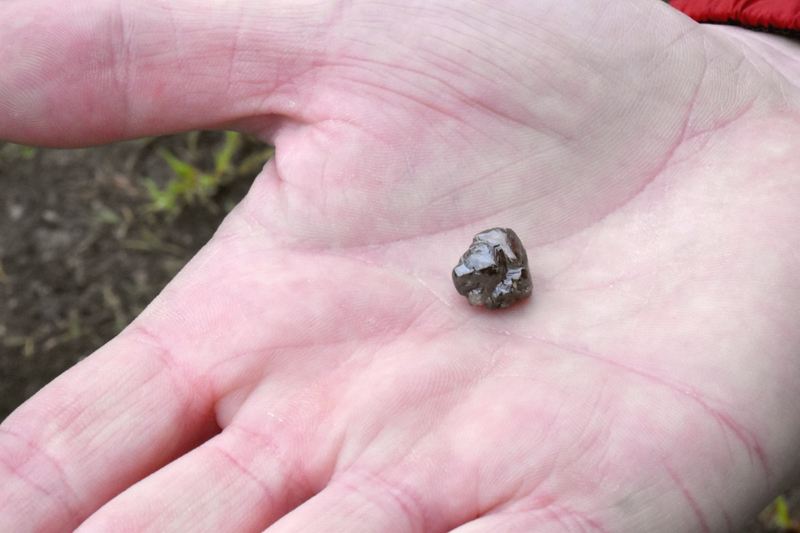 The dimpled stone is reportedly the second-largest diamond recovered from the site since it became a state park in 1972.