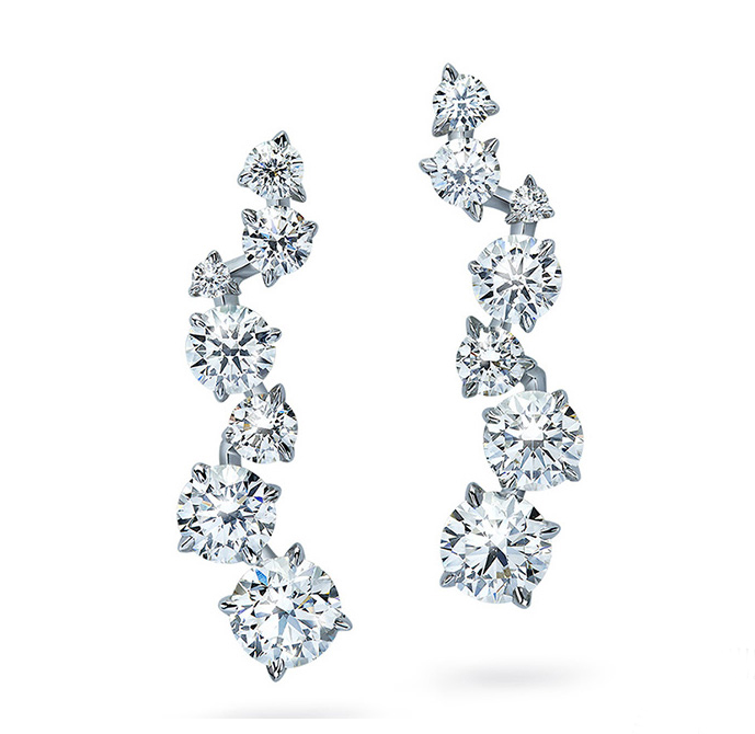 Swarovski-created synthetic diamond earrings. Photo courtesy Bob Thompson