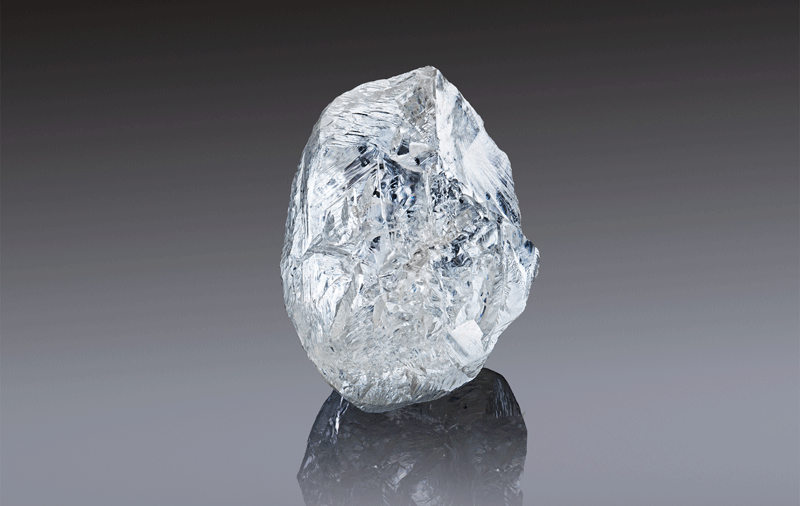 The largest gem-quality rough diamond mined by Alrosa in more than 20 years is set to go under the hammer in Dubai. Photo ©Alrosa