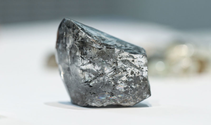 A 285-carat diamond sold at Mountain Province Diamonds’ September sale. The company has announced its CEO and president, Stuart Brown, has stepped down, effective immediately. Photo courtesy Mountain Province Diamonds