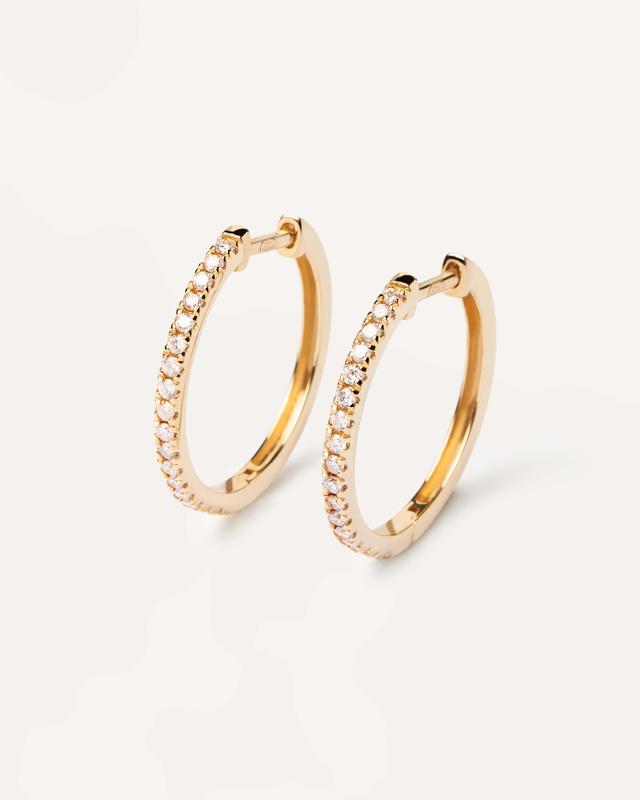 18-karat ‘Eternity’ hoops by Pdpaola with laboratory-grown diamonds (0.39 ctw).