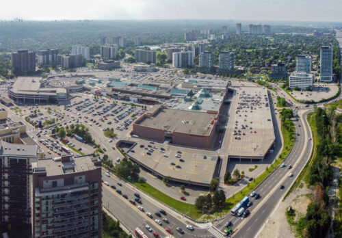 Aerial view of Fairview Mall